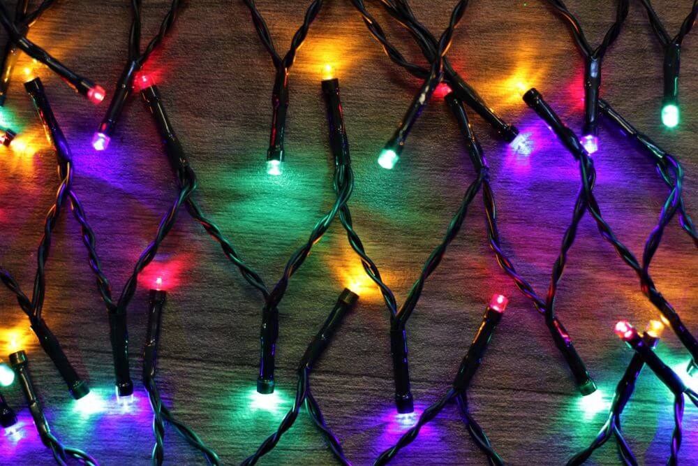 100 Mains Operated Multicoloured Led Lights