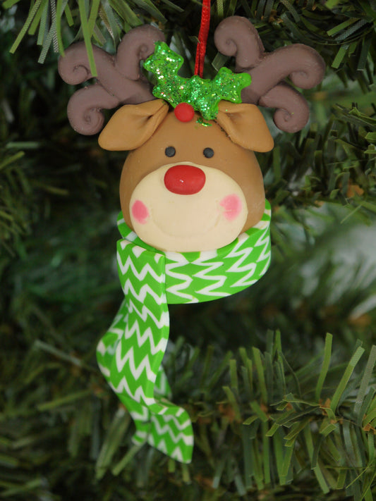 Reindeer Head Christmas Hanging Ornament
