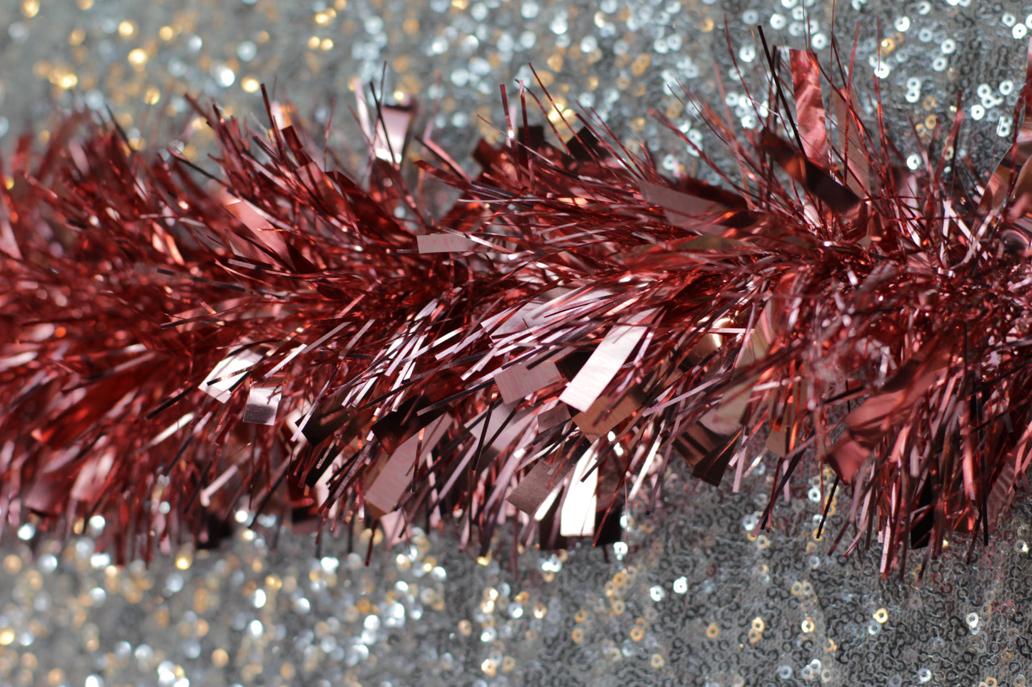 Rose Gold Chunky Tinsel Garland