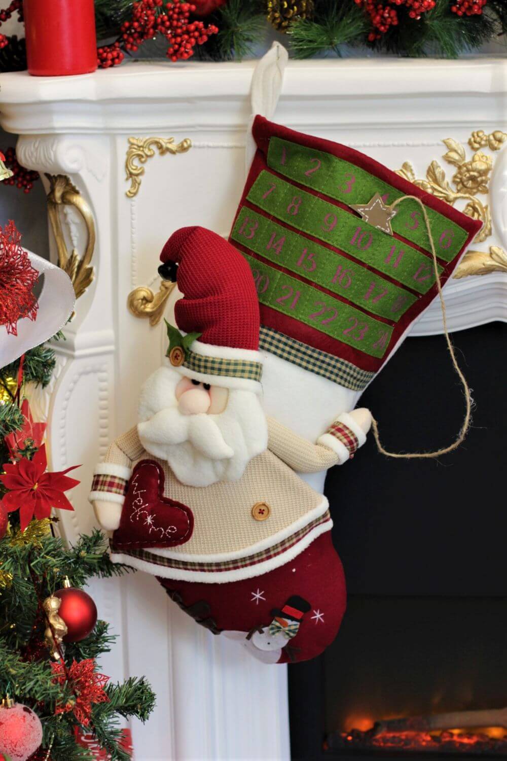 Santa Claus Christmas Stocking Advent Calendar
