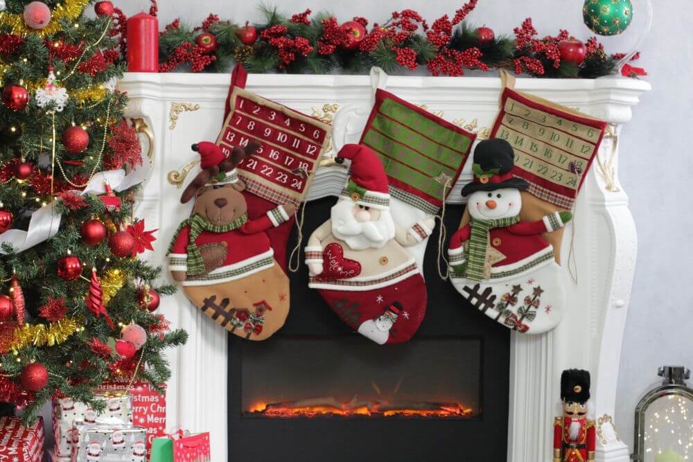 Large Santa Claus Christmas Stocking Advent Calendar