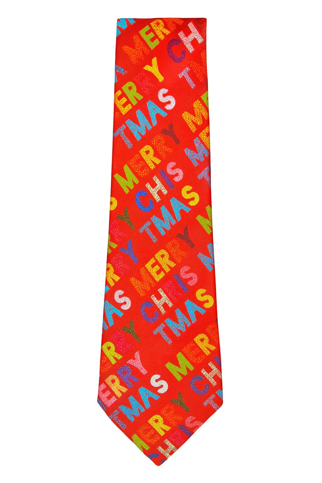 Musical Merry Christmas Novelty Tie Bright Multicolour Festive Design