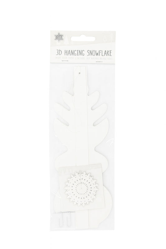 3D Large Hanging Paper Snowflake Christmas Decoration