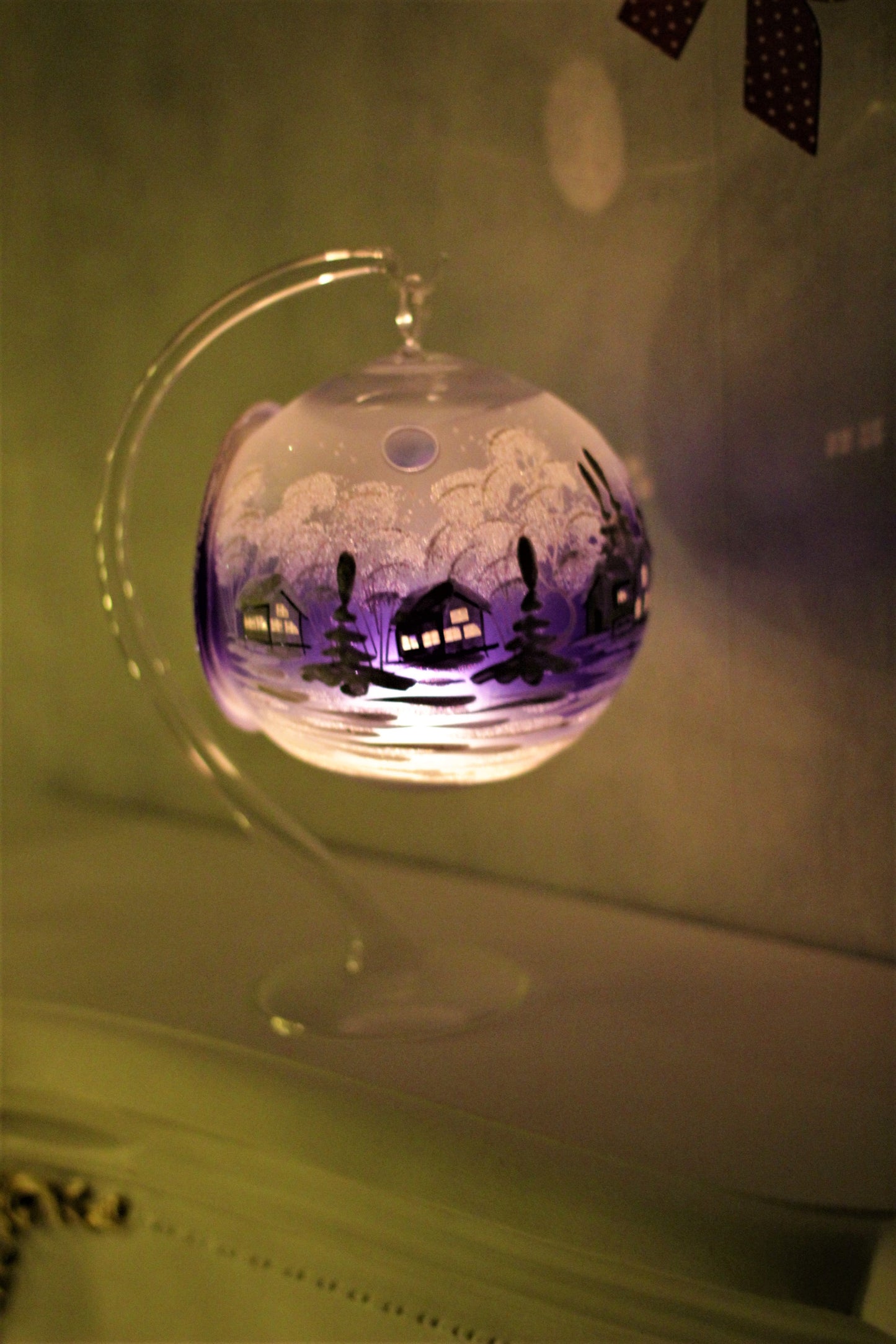 Light Up Blue Baubles