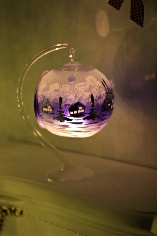 Light Up Blue Baubles