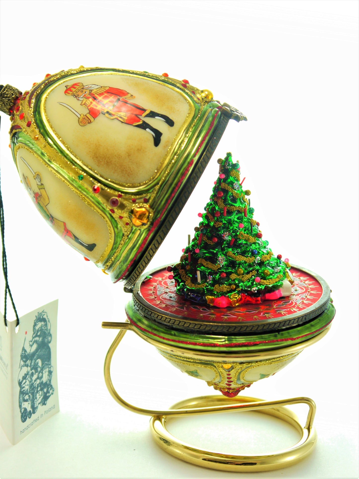 Luxury Faberge Egg Tree Christmas Ornament