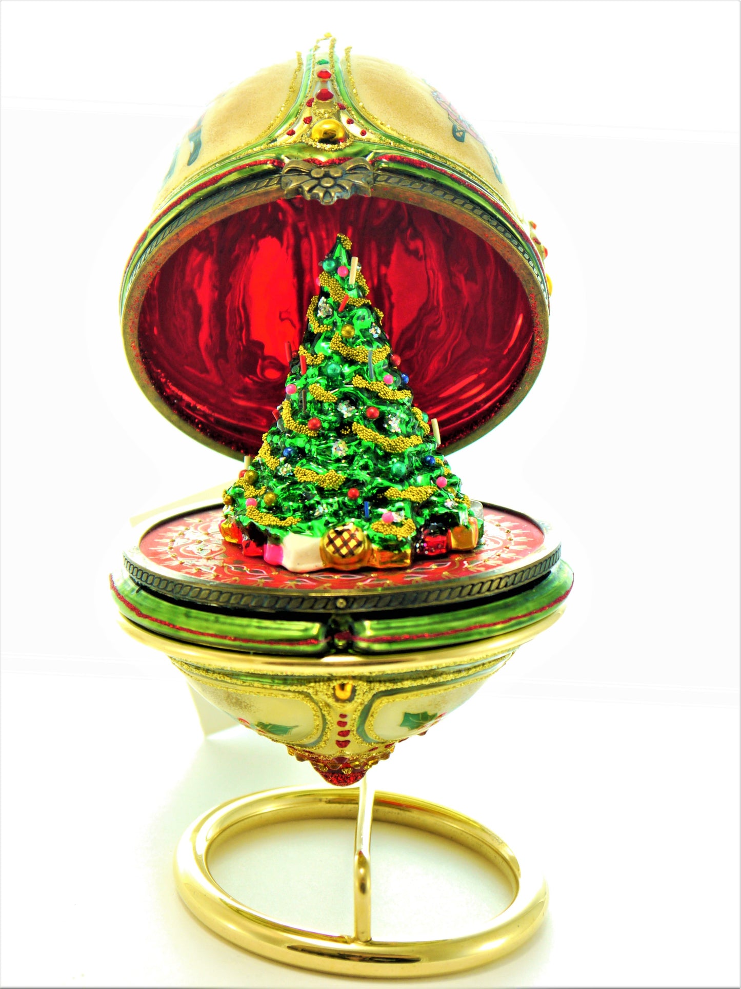 Luxury Faberge Egg Tree Christmas Ornament