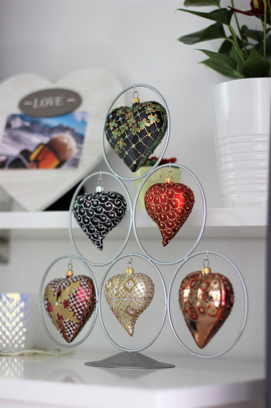 Silver Tree Shaped Ornament Stand