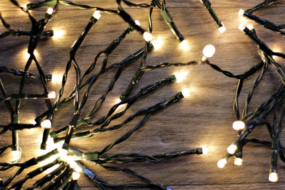 100 Mains Operated Warm White Led Lights