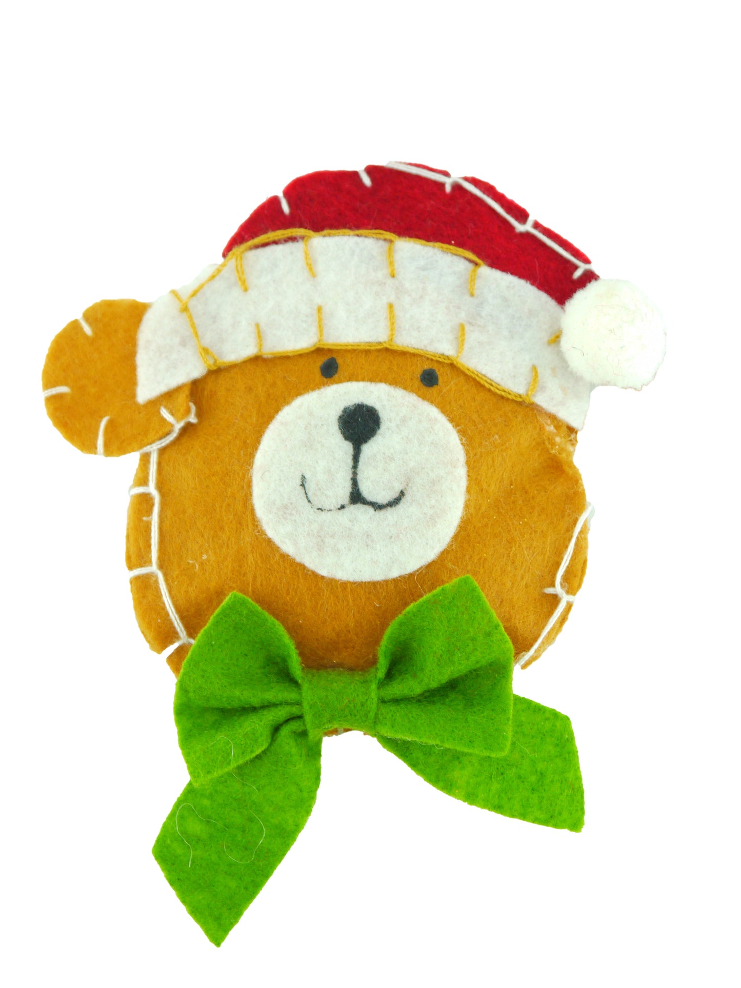 Plush Bear Handmade Christmas Hanging Ornament