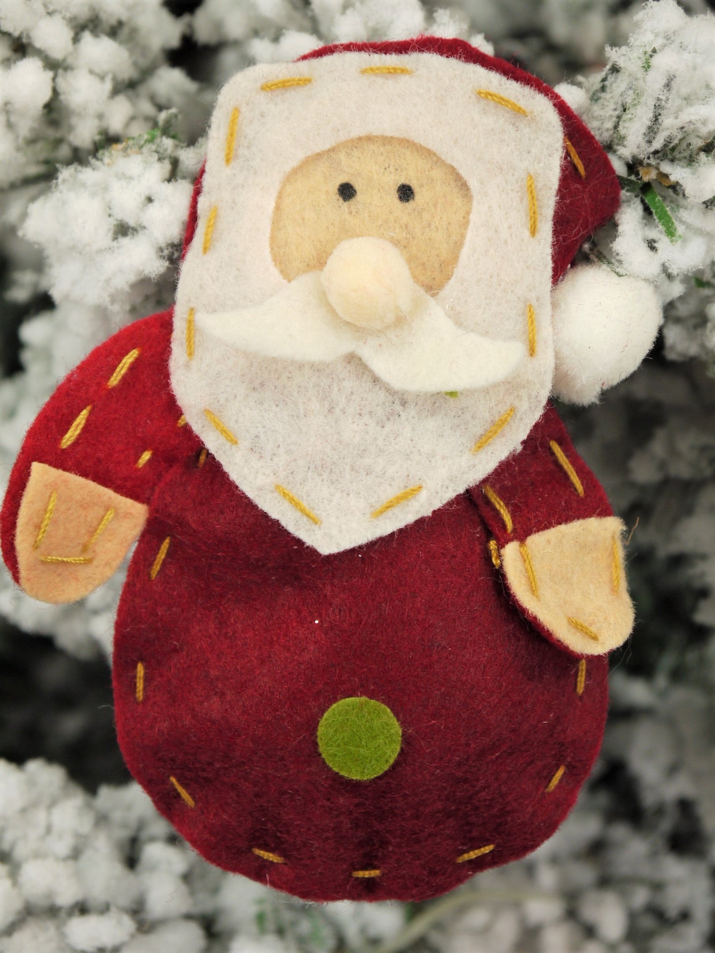 Plush Santa Handmade Christmas Hanging Ornament