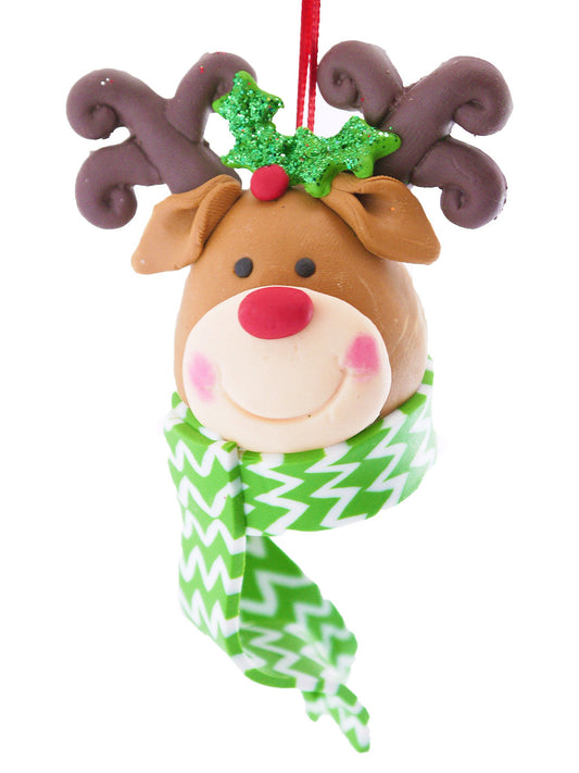 Reindeer Head Christmas Hanging Ornament