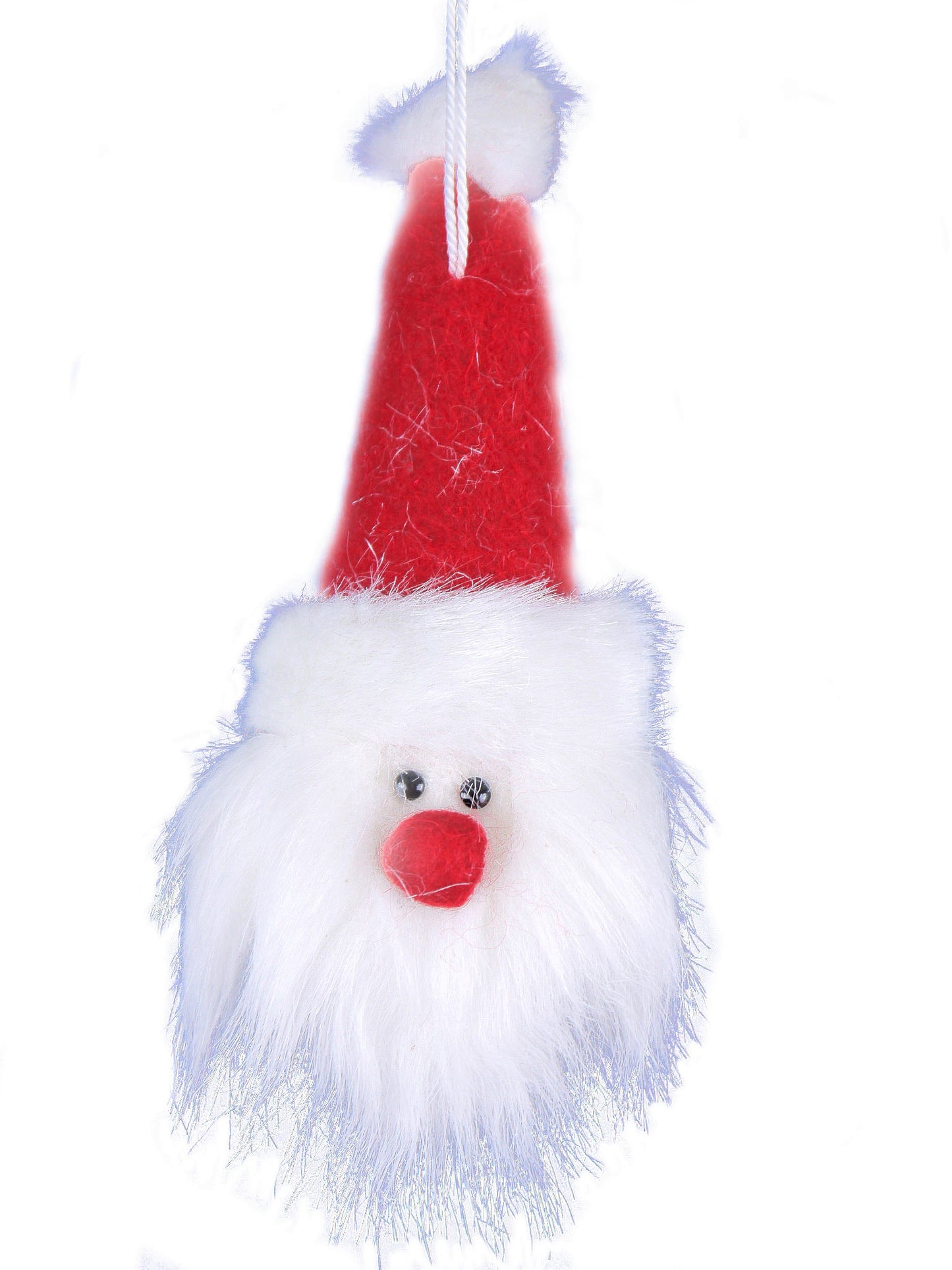 Handmade Plush Santa Christmas Ornament