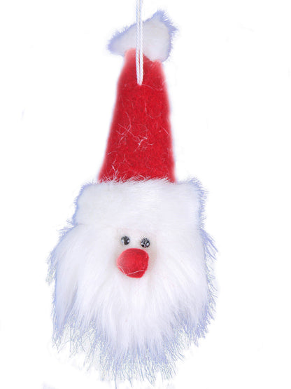 Handmade Plush Santa Christmas Ornament