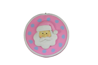 Baby Pink Santa Christmas Ornament