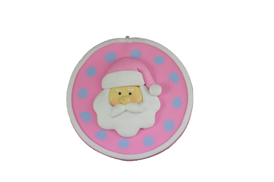 Baby Pink Santa Christmas Ornament