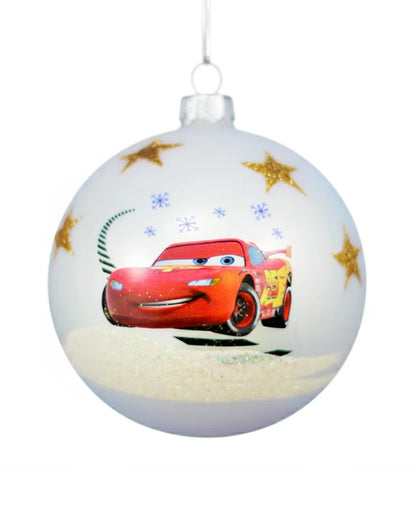 Disney Pixar Cars Christmas Glass Bauble – Lightning McQueen Design