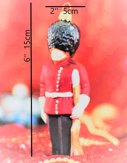 Royal Guard Glass Christmas Ornament