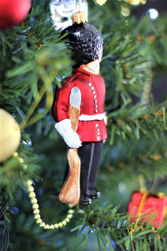 Royal Guard Glass Christmas Ornament
