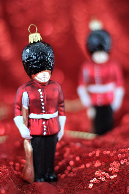 Royal Guard Glass Christmas Ornament