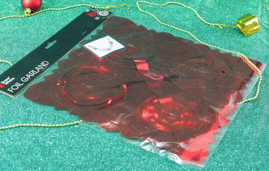 Red Foil Garland