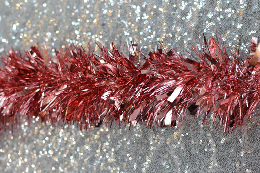 Rose Gold Chunky Tinsel Garland