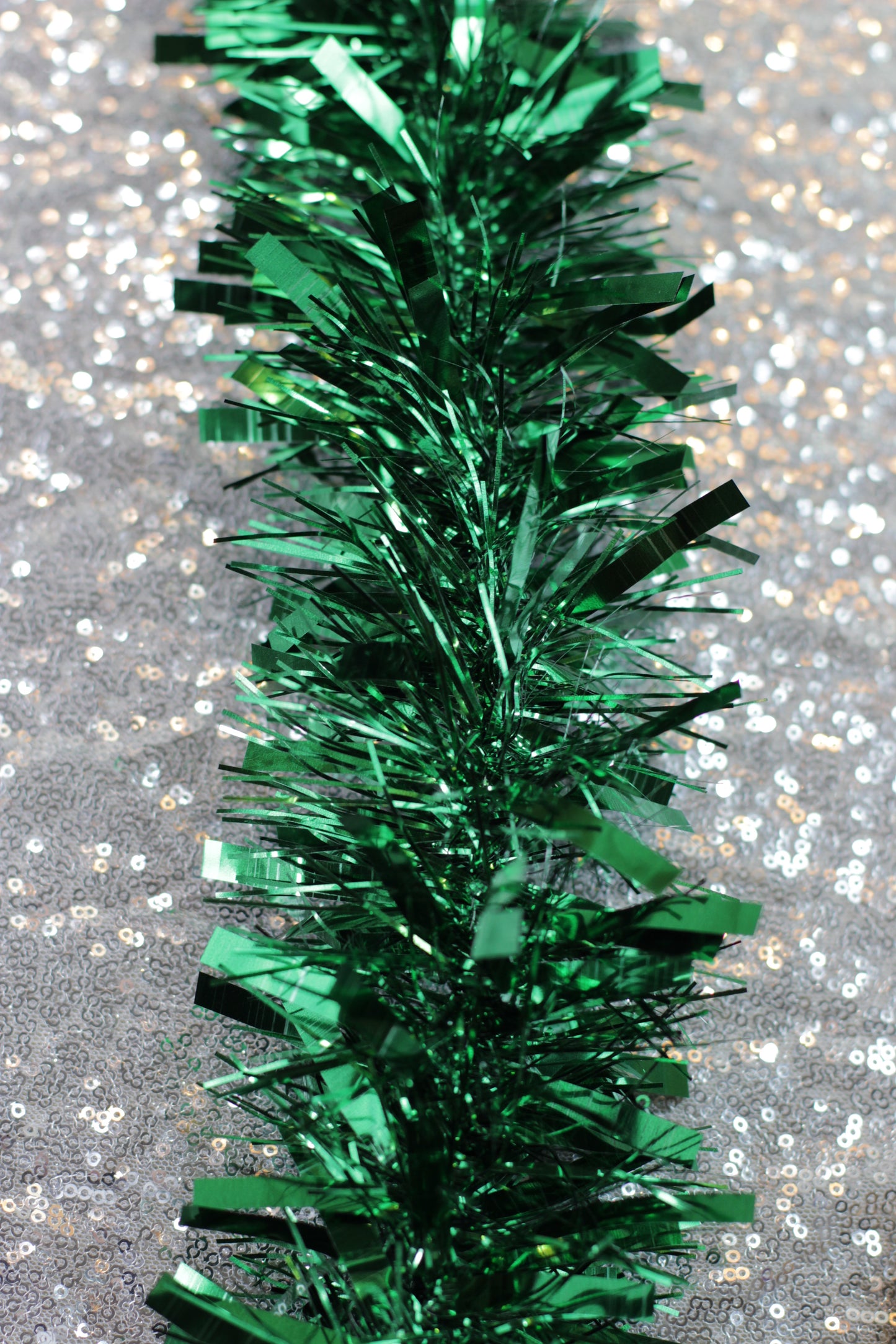 Green Chunky Tinsel Garland