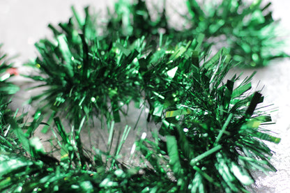 Green Chunky Tinsel Garland