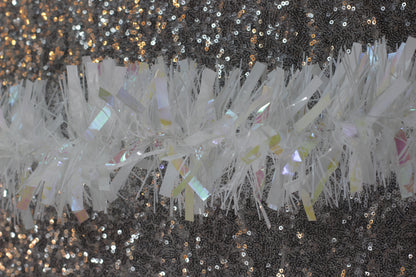 White Chunky Tinsel Garland