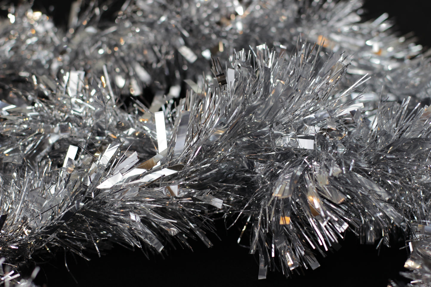 Silver Chunky Tinsel Garland