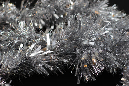 Silver Chunky Tinsel Garland