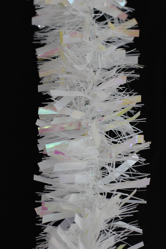 White Chunky Tinsel Garland