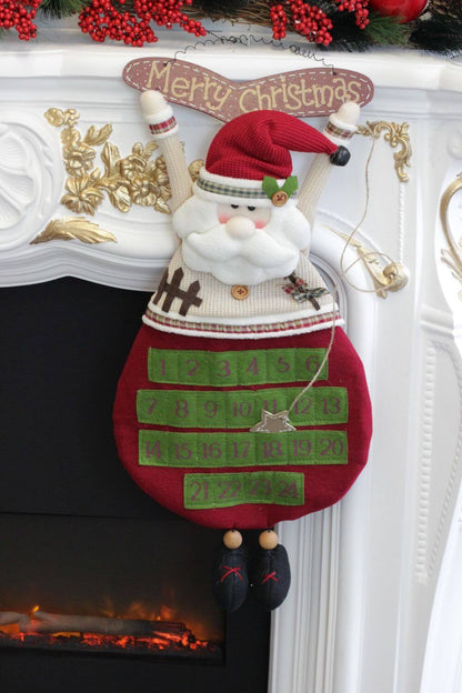 Santa Advent Calendar Wall Hanging