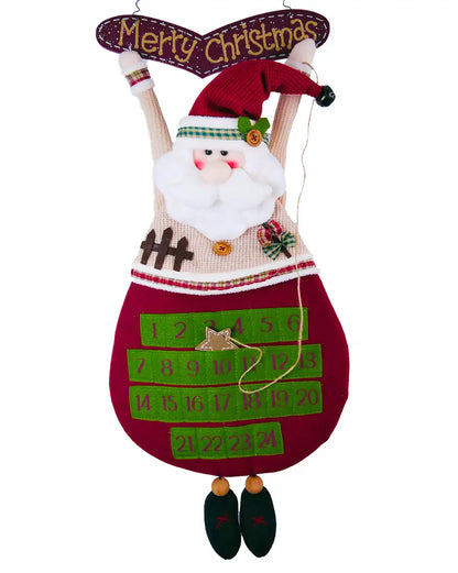 Santa Advent Calendar Wall Hanging