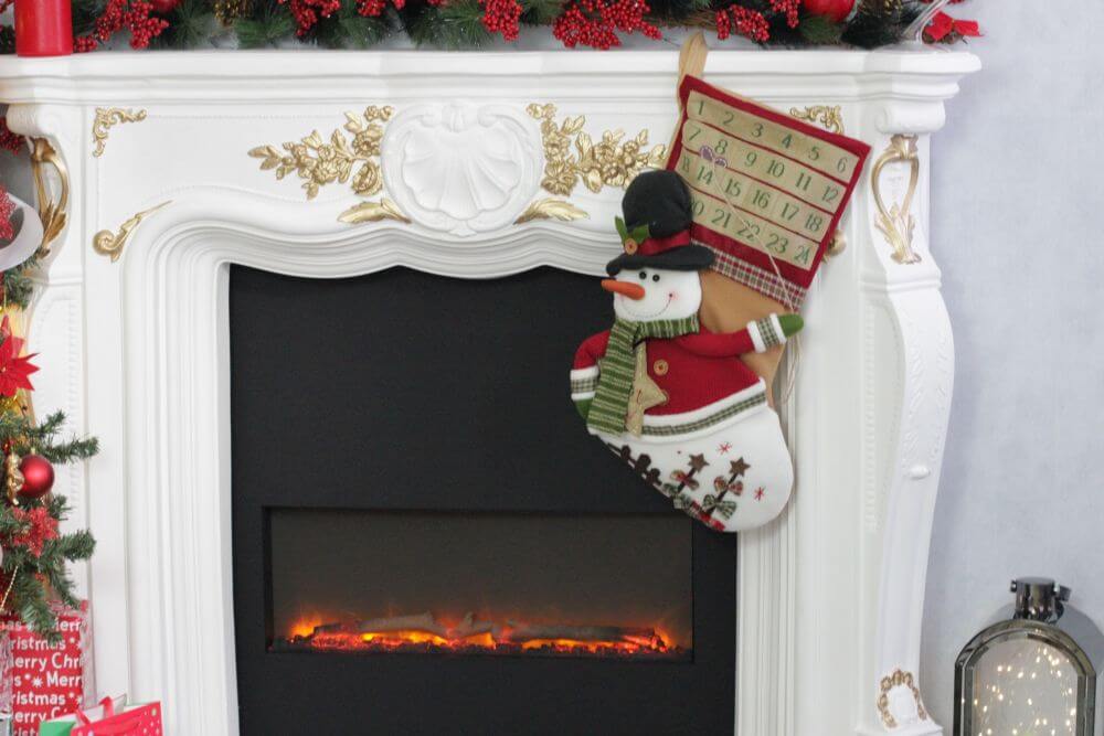 Snowman Advent Calendar Christmas Stocking