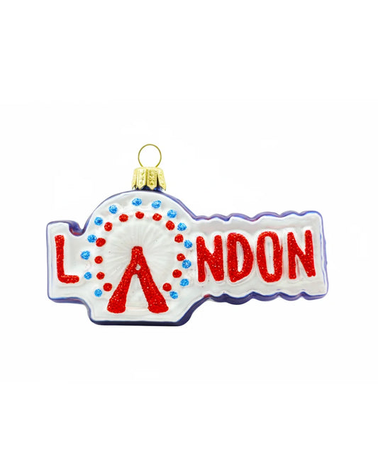 London Eye Glass Christmas Hanging Ornament