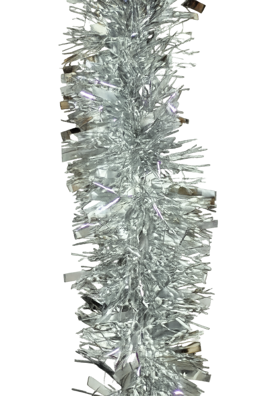 Silver Chunky Tinsel Garland