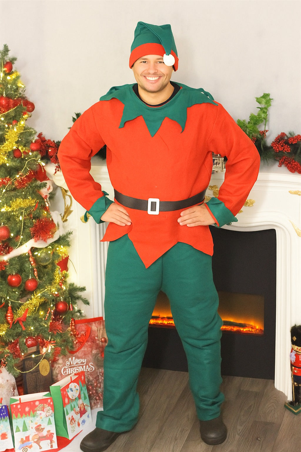 Festive Adult Elf Costume