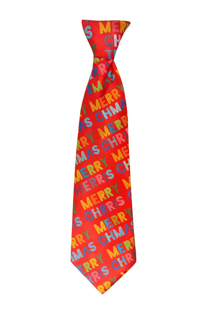Musical Merry Christmas Novelty Tie Bright Multicolour Festive Design