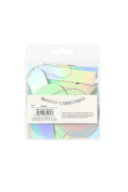Merry Christmas Banner Iridescent Foil Decoration