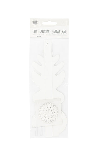 3D Large Hanging Paper Snowflake Christmas Decoration