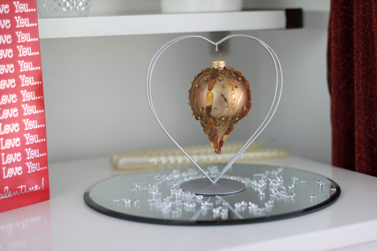 Handmade Baltic Amber Christmas Ornament