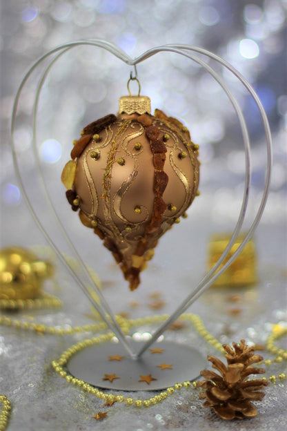 Handmade Baltic Amber Christmas Ornament