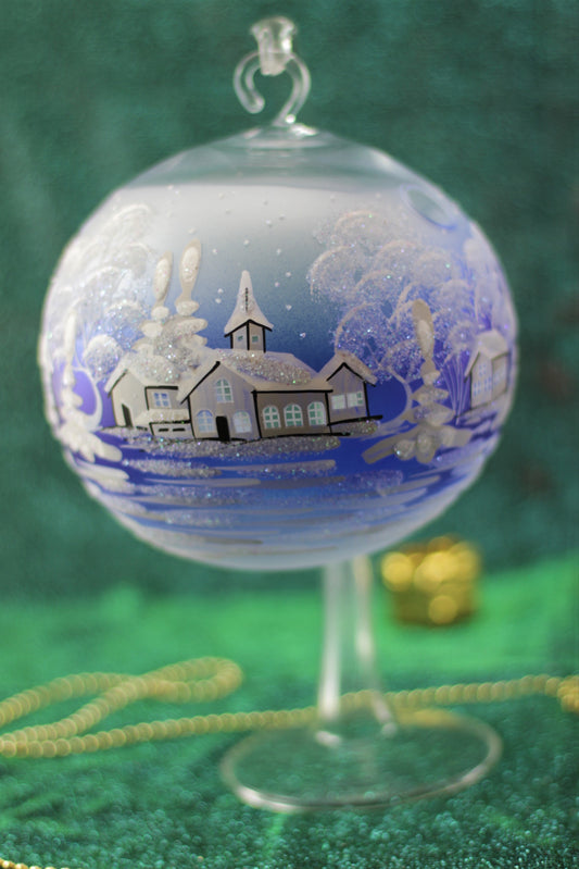 Light Up Blue Baubles