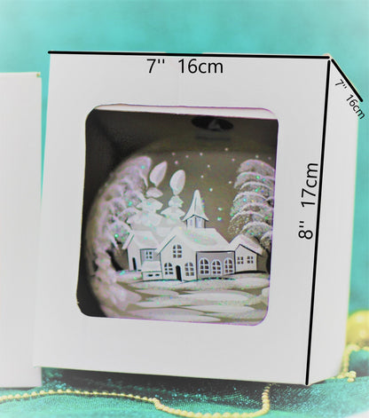 Light Up Blue Baubles