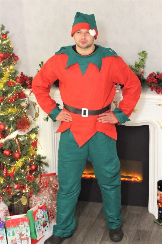 Festive Adult Elf Costume