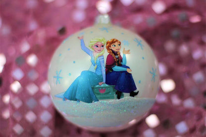 Disney Frozen Happy Elsa & Anna Christmas Bauble