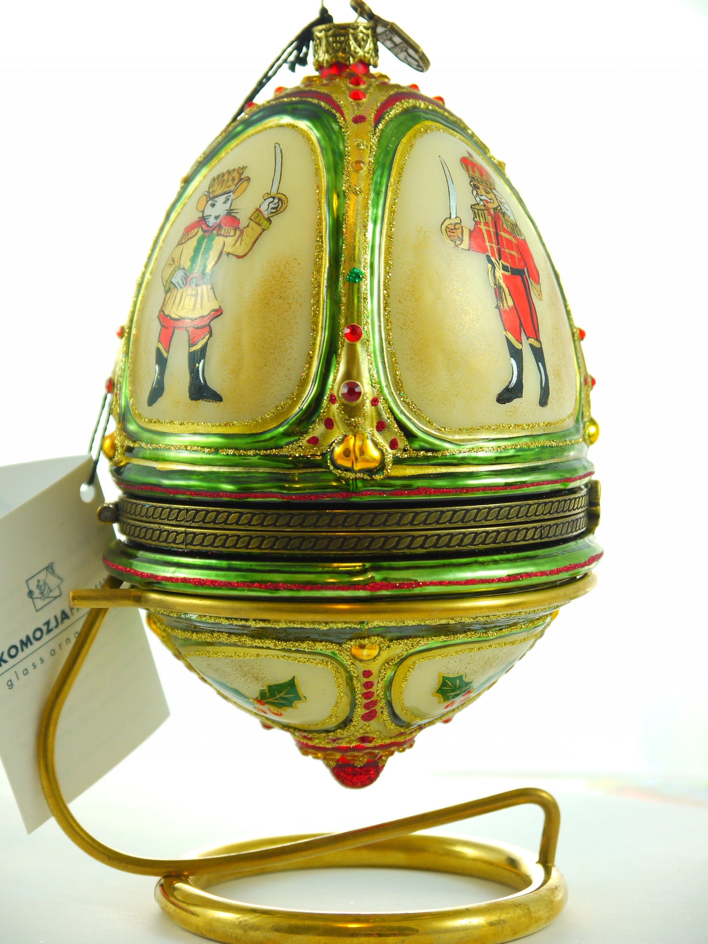 Luxury Faberge Egg Tree Christmas Ornament