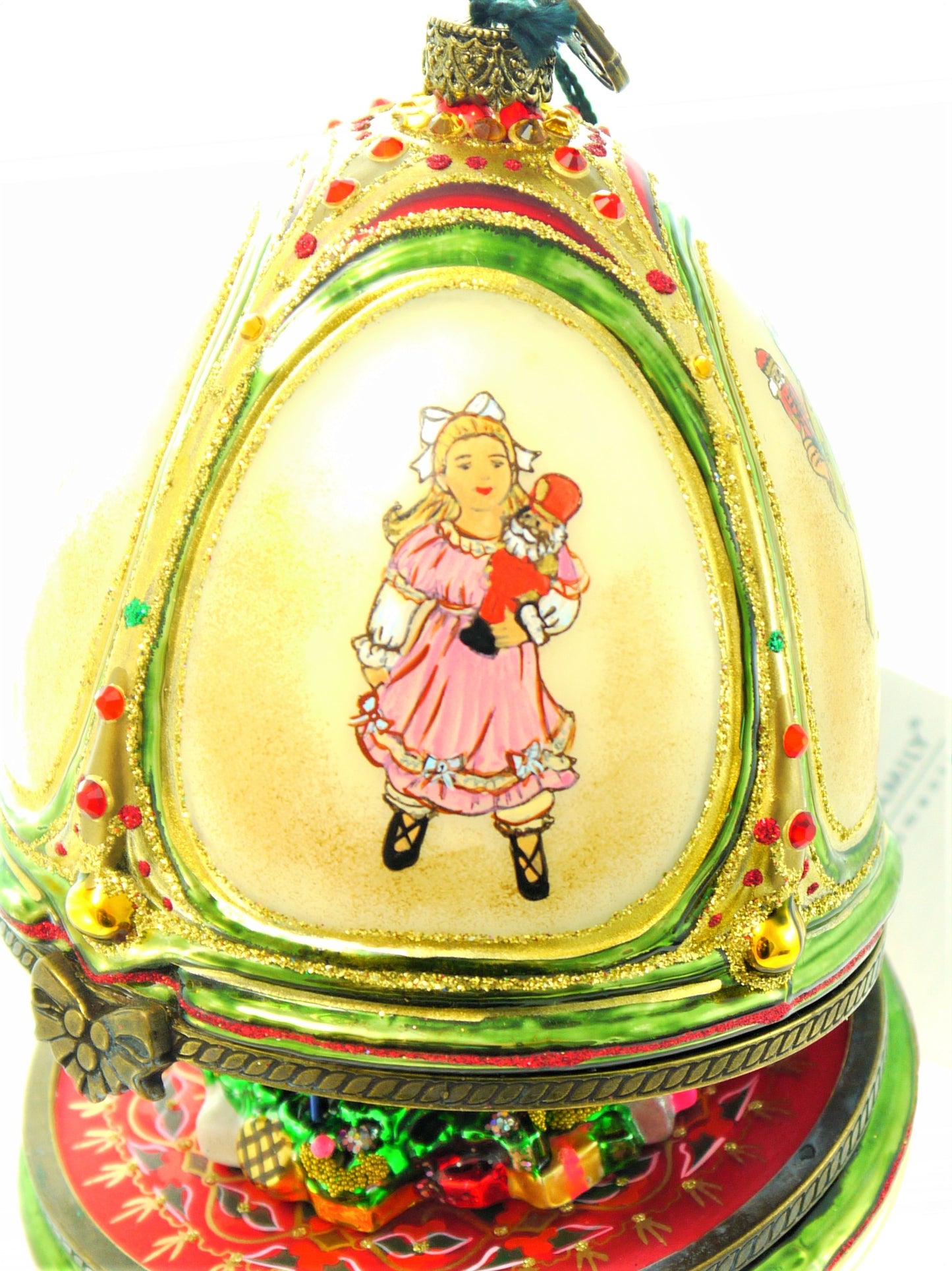 Luxury Faberge Egg Tree Christmas Ornament