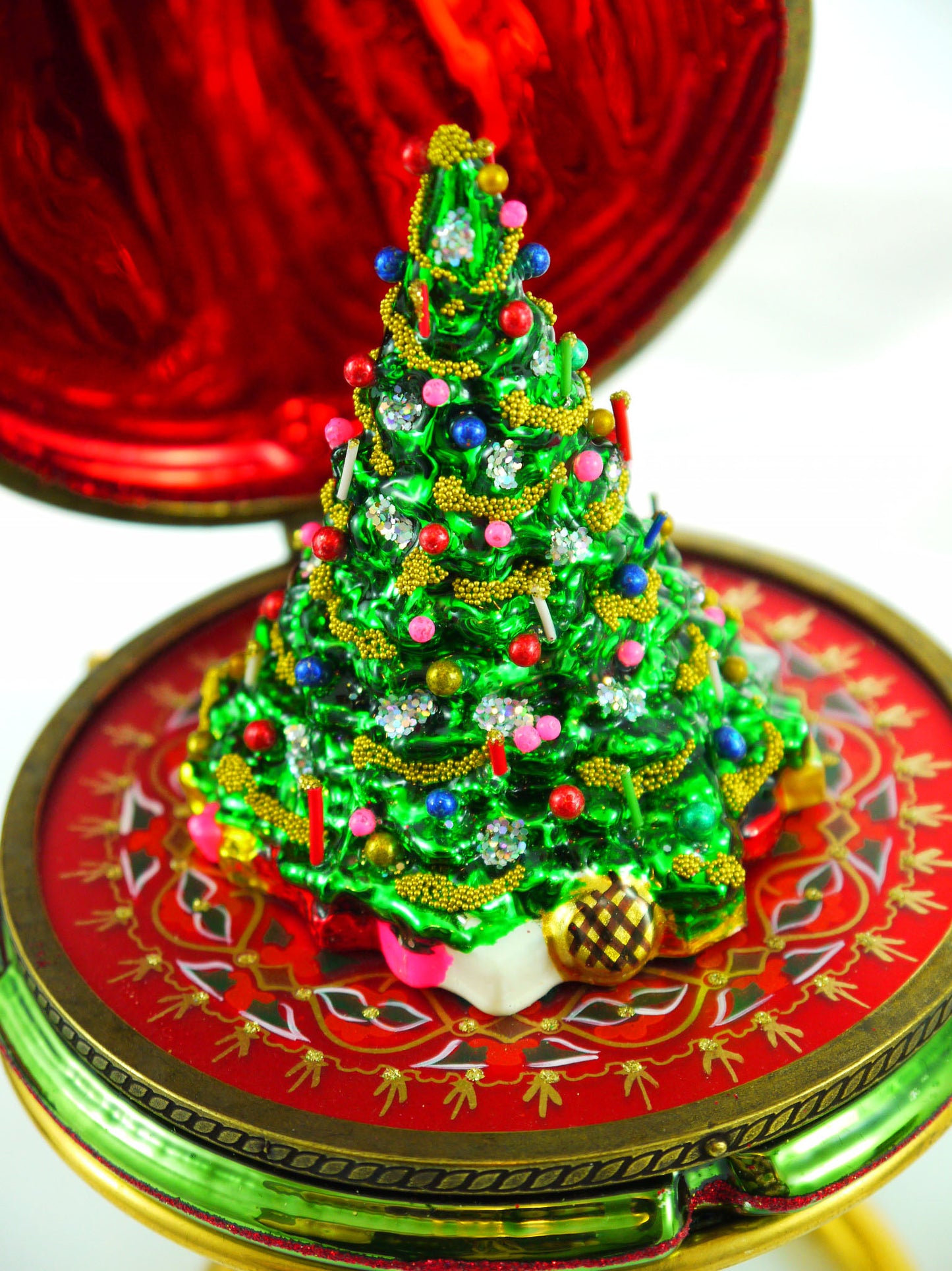 Luxury Faberge Egg Tree Christmas Ornament